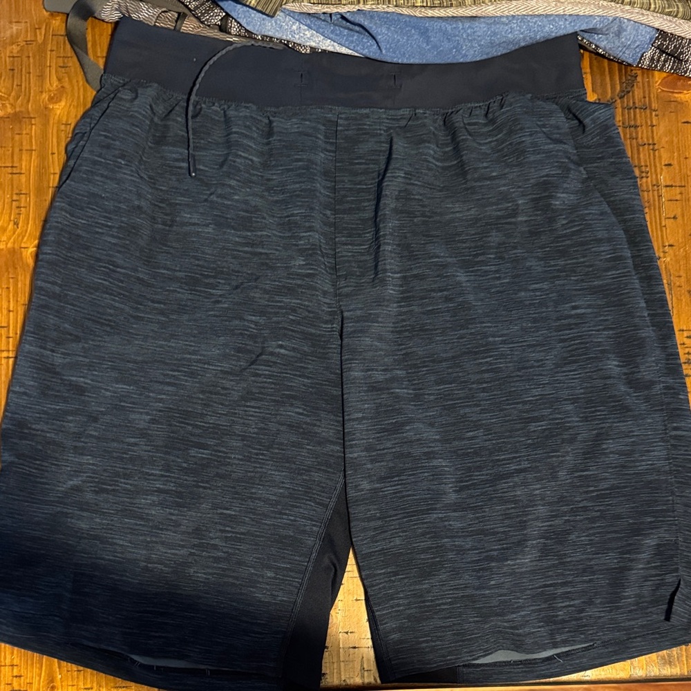 lululemon athletica Navy Athletic Shorts the short 11 inch inseam